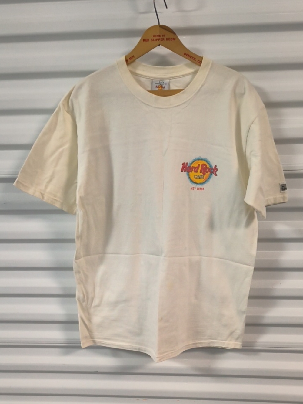 Vtg 1990s Hard Rock Cafe Key West, Florida Crewneck Short Sleeve T-Shirt Men's L